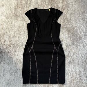Ivanka Trump Black Dress with Silver Detailing